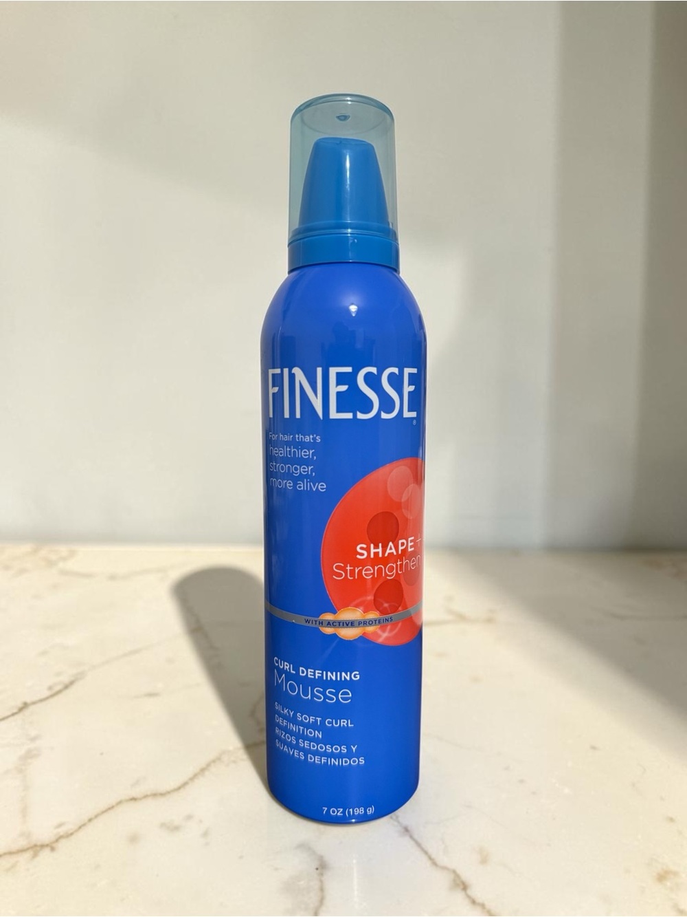 Finesse Shape + Strengthen Curl Defining Mousse Silky Soft Hair 7oz New